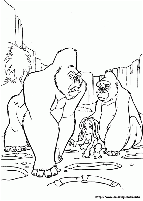 Tarzan kolorowanki